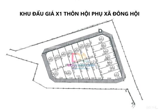 Bán đất đấu giá X1 thôn Hội Phụ, xã Đông Hội, huyện Đông Anh, Lô góc 94m2 gần Vinhomes Cổ Loa