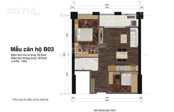 Bán căn hộ 60m2 chính chủ Tháp Thiên Niên Kỷ - Trung tâm Hà Đông