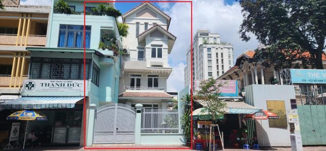 Cho thuê nhà 114 Võ Văn Tần, Q.3 - DT 8x12m nở 12.5m, trệt 3 lầu