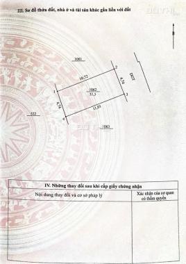 Bán ô đất 51.5m2, mặt tiền 4,74m, đường ô tô - Đông Tháp, Đan Phượng