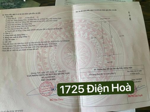 Bán đất tại Đường ĐT 605, Điện Bàn, Quảng Nam diện tích 110m2 giá 4000000 Triệu/m2