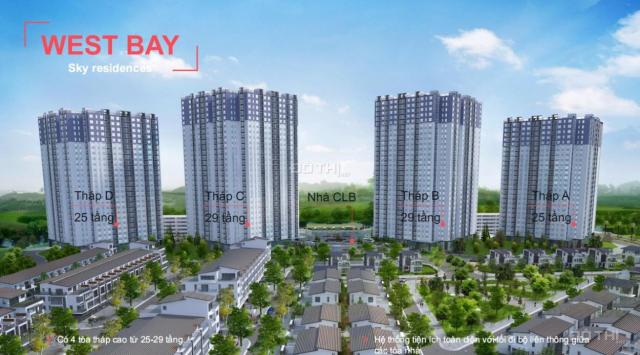 Bán căn hộ 1PN , chung cư Westbay Ecopark - Giá 1,750 bao sổ