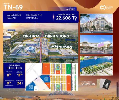 Bán nhà biệt thự, liền kề tại Dự án Vinhomes Cổ Loa, Đông Anh, Hà Nội diện tích 63m2 giá 270 Triệ