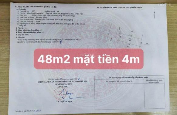 Bán lô đất dịch vụ Vân Canh diện tích 48m giá đầu tư