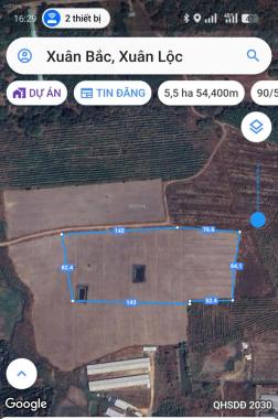 Bán gần 5,5 ha (54400m) Đường ĐT 763 Xuân Bắc, Xuân Lộc, Đồng Nai  giá 300tr/sào