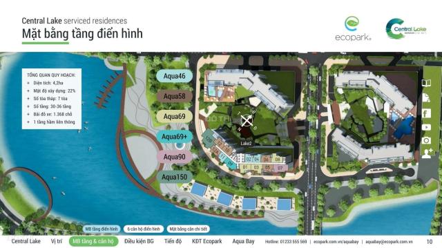 Bán căn hộ 2 ngủ , tòa Lake chung cư Aquabay Ecopark - Giá chỉ 2,7 tỷ