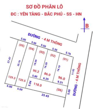 KHÔNG ĐÂU RẺ HƠN 86M2 YÊN TÀNG BẮC PHÚ SÓC SƠN LH 0987785686