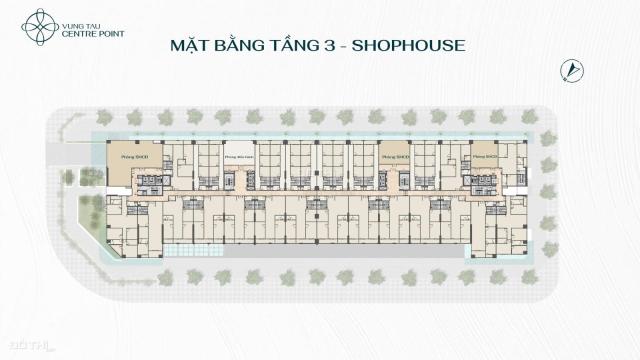 HOT SHOPHOUSE TẠI VUNG TAU CENTRE POINT, GIÁ 12,5 TỶ, 200M2, 3 TẦNG, MẶT TIỀN 16M