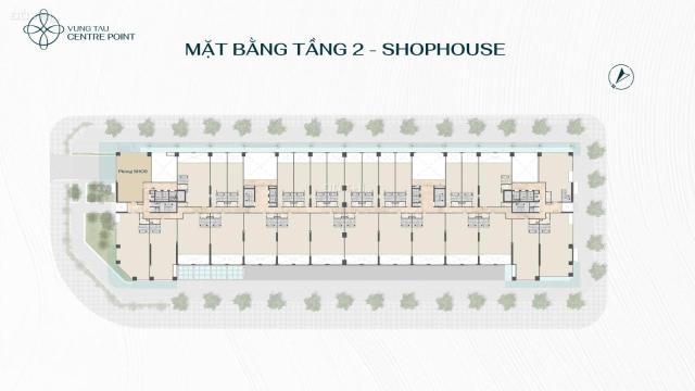 HOT SHOPHOUSE TẠI VUNG TAU CENTRE POINT, GIÁ 12,5 TỶ, 200M2, 3 TẦNG, MẶT TIỀN 16M