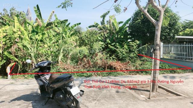 Ngân hàng thanh lý lô đất thổ cư đường Nguyễn Thái Bình TT Vĩnh Hưng ,Long An giá 3,2tỷ
