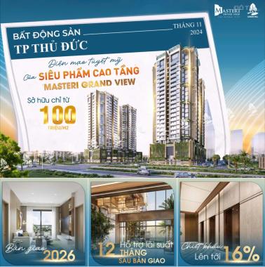 NHẬN BOOKING ĐỢT ĐẦU TIÊN CĂN HỘ THE GLOBAL CITY GIÁ TỐT NHẤT CK 16%.