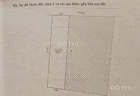 Bán đất ngõ 49 Thúy Lĩnh 71M ,MT4m ,giá +5 Tỷ Oto 20m, sổ đẹp, ko QH