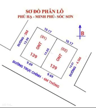 KHÔNG ĐÂU RẺ HƠN 140m2 ĐẤT PHÚ HẠ MINH PHÚ SÓC SƠN LIÊN HỆ 0987785686