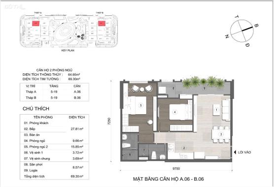 Bán căn hộ cao cấp kế trung tâm hành chính, cam kết thuê lại 330tr/năm