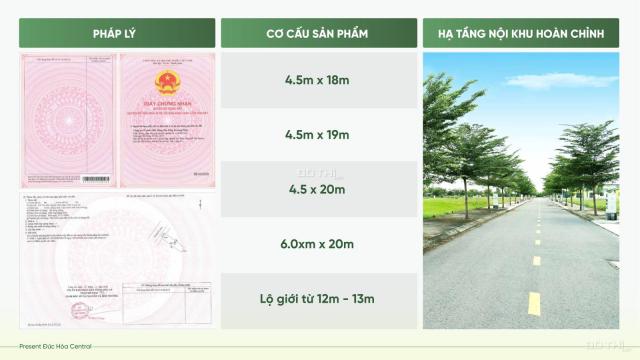Đất nền, Sổ đỏ PTM Đức Hòa, Liền kề Vinhomes Tân Mỹ, Vin Green City, Vin Hốc Môn giá 1.562 Tỷ