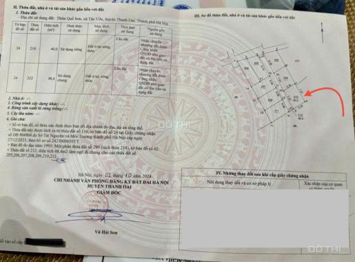 Chính chủ gửi bán 1 lô tại Quế Sơn-Tân Ước-Thanh Oai 40m2-1 tỷ 880tr