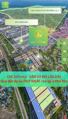 Sở hữu đất nền SẴN SỔ, NGAY SÁT KCN Samsung với giá CHỈ 2xtr/m2 (x tiểu học)