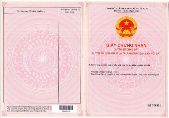 Cần bán đất nền Dự án tại xã Sông Thao, huyện Trảng Bom, tỉnh Đồng Nai