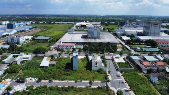 Bán nhà mặt tiền 100m2, 1 trệt 1 lầu – khu dân cư Long Cang 1.800.000.000 đ