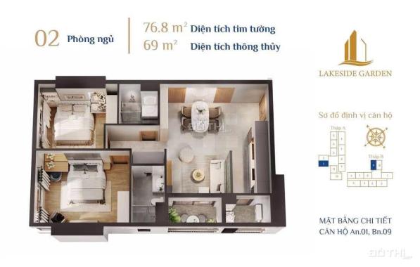 Quỹ căn độc quyền Chung Cư Cao Cấp LAKESIDE GARDEN gần hồ Phương Lưu