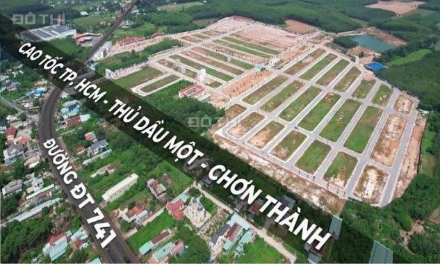 Đất nền Bình Dương tại Cổng Xanh, mặt tiền DT741, 886tr