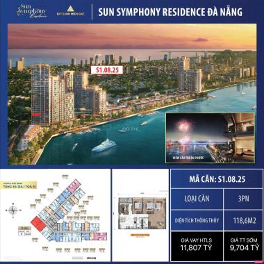 Bán căn hộ cao cấp 3 phòng ngủ ngắm hoàng hôn đẹp nhất ở Đà Nẵng, view sông Hàn, view biển