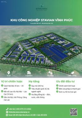 Cho thuê đất Khu Công Nghiệp Stavian Vĩnh Phúc