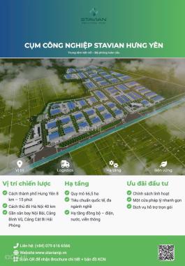 Cho thuê đất Cụm Công Nghiệp Stavian Hưng Yên