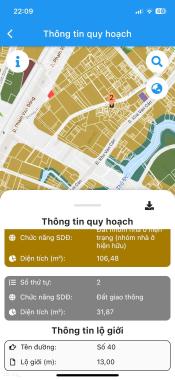 BÁN NHÀ 2 MẶT TIỀN 106M2 GẦN CHỢ THỦ ĐỨC