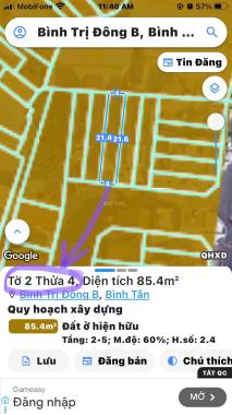 Cần tiền bán gấp. Dt 85m2, có sẵn 5p.trọ full đang thu tiền