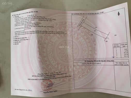 Bán đất hẻm đường 600A, đối diện UBND xã Nam Cát Tiên