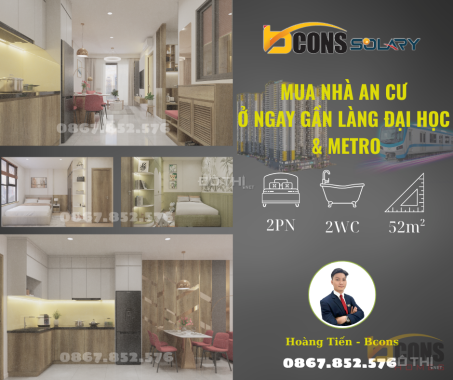🏡 Căn hộ liền kề Metro chỉ 1,7 tỷ/2PN