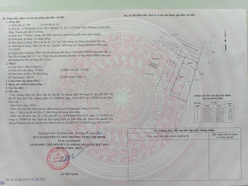 NHÀ ĐẸP 7.5 x 22m NỞ HẬU đường Oto, Gần Phan Văn Hớn, chợ Xuân Thới Thượng