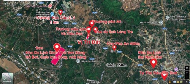 (CẦN BÁN GẤP) Đất Tại Phú An - Bình Dương, Chính Chủ - Sổ Sẵn Giá 1 Tỷ 690