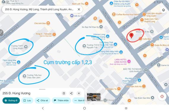 Chính chủ bán nhà 1 trệt 3 lầu, 6PN, mặt tiền Hùng Vương, TP Long Xuyên, sổ hồng riêng, giá 16 tỷ