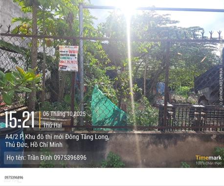 BÁN ĐẤT DIỆN TÍCH LỚN - 15m x25m - NGAY KHU ĐÔNG TĂNG LONG - TRƯỜNG THẠNH .Q9