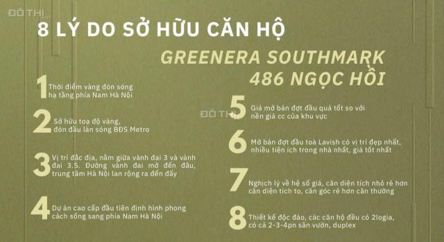 Căn Hộ 3 Phòng Ngủ Dual - Key Tại Greenera SouthMark 486 Ngọc Hồi