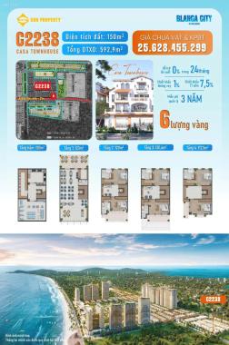 Bán biệt thự Vũng Tàu 592m2 xây dựng 1 hầm 4 tầng khu đô thị Sun Group giá từ 25 tỷ