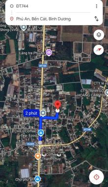 Cần bán gấp đất Phú An, Bến Cát, Bình Dương DT 200m2, có 100m2 thổ cư.