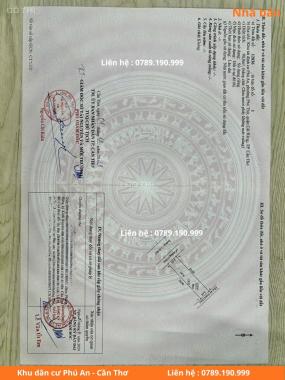 Bán nhà mặt phố tại Dự án Khu dân cư Phú An, Cái Răng, Cần Thơ diện tích 90m2 - 1 trệt 1 lầu