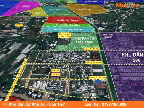 Bán nhà mặt phố tại Dự án Khu dân cư Phú An, Cái Răng, Cần Thơ diện tích 90m2 - 1 trệt 1 lầu