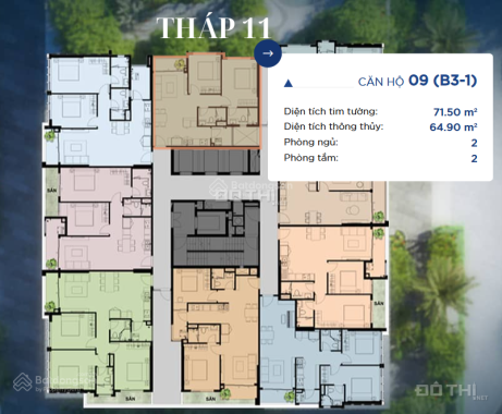 Bán căn hộ cao cấp The Privé, Song Hành, An Phú, Q2, TP.HCM, 8,5 tỷ, 71,5 m2, uy tín, giá tốt