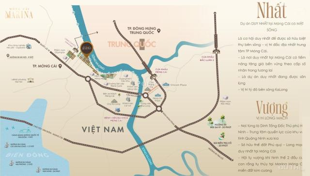 Tâm điểm Marina Móng Cái giá chỉ 31 triệu/m², thuận tiện giao thương 2 nước
