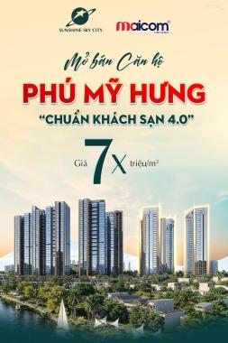 Bán căn hộ chung cư Sunshine Sky City, 70 triệu/m2, 77m2, 2PN, 2WC, hàng hiếm tại, Q7, HCM