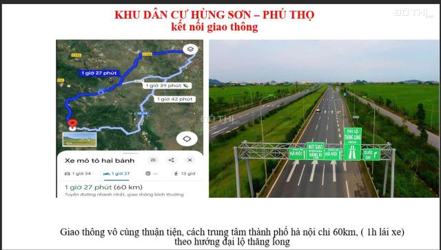 Lô đất nền 78,7 m2 tại Hùng Sơn, Kim Bôi, Hòa Bình sát vách các khu nghỉ dưỡng khoáng nóng