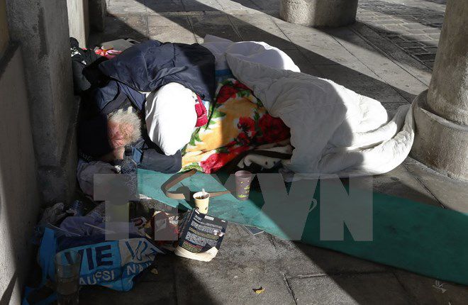 Tình trạng vô gia cư đang tăng mạnh trên nước Pháp