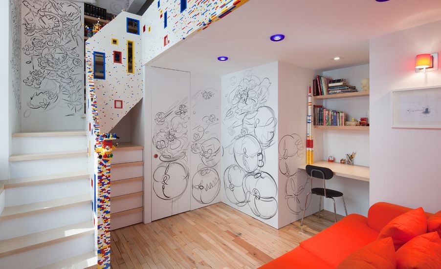 Ngôi nhà phong cách với nội thất từ Lego