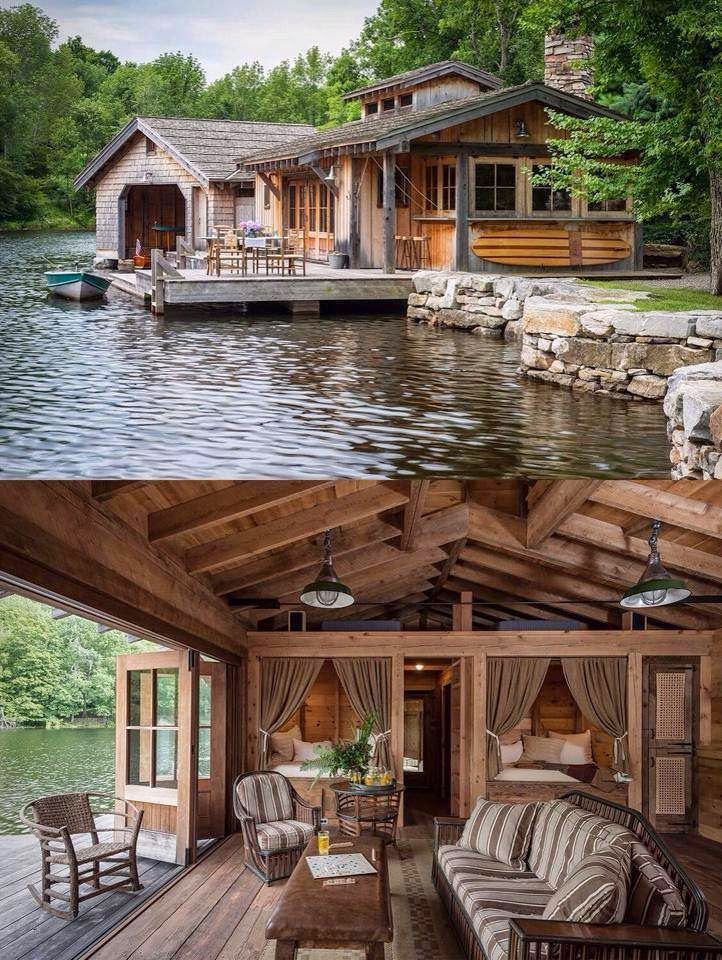 Vẻ đẹp lãng mạn của những ngôi nhà bên hồ