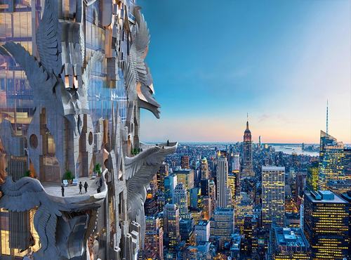Dự án tòa nhà điêu khắc chọc trời tại Manhattan, New York