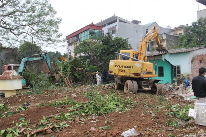 Hà Nội cưỡng chế thu hồi đất tại phường Trung Văn